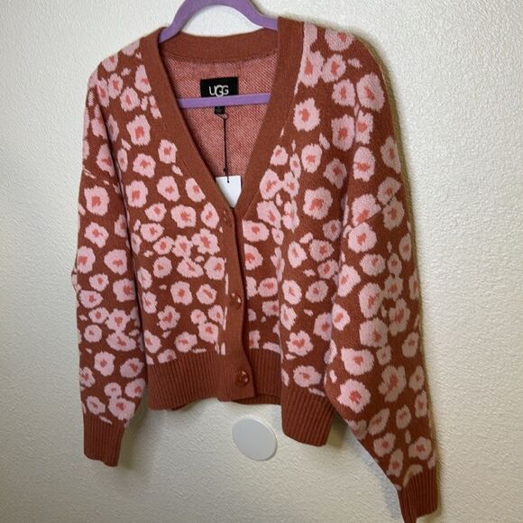 NWT-UGG- Shaina Cardigan-amber rose- size Medium - Picture 5 of 12